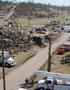Devestation from tornadoes in Alabama